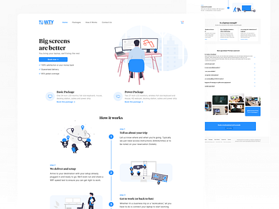 Workstation | Home Page branding illustration landingpage rent rental rental website ui uiux ux website workstation