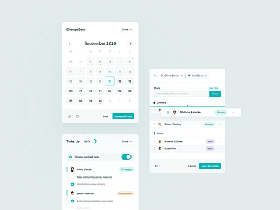 Management Dropdowns app calendar calendar ui crm design system dropdown figma invites list management management app modal popup table task management tasks timeline ui ux widelab