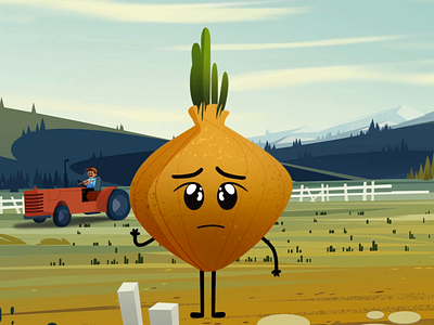 Crying Onion animation 2d illustration lipsync motion graphics onion vegetables