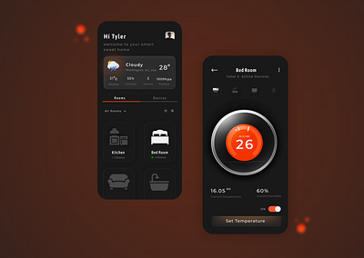 SWEET SMART HOME | HOMELY app appdesgin concept design homely illustration interface smarthome typography ui uiuxdesgin ux