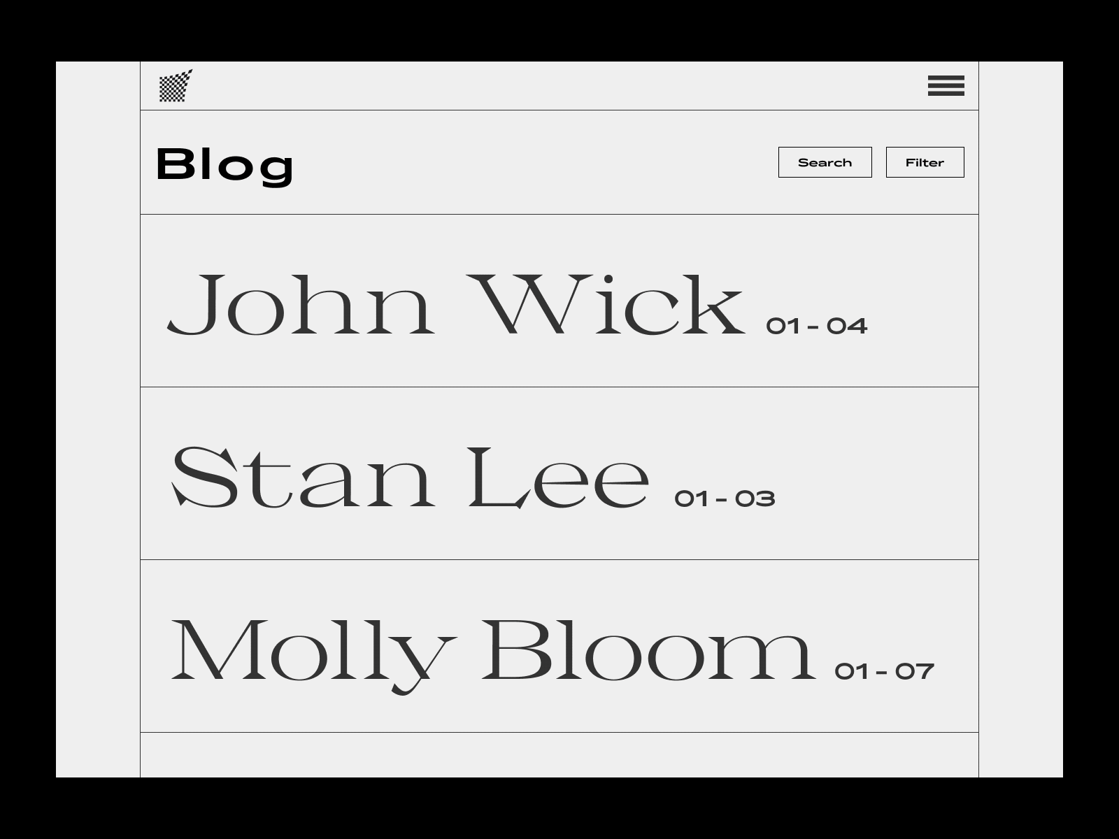 Lego / Blog Web blog blogger books concept fashion figma flat grid icons imagery minimal typography ui ux web website