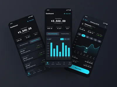 BrontoBot - Crypto investment app app clean crypto crypto currency crypto wallet cryptocurrency design fintech fintech app minimal mobile mobile design mobile ui ui ux