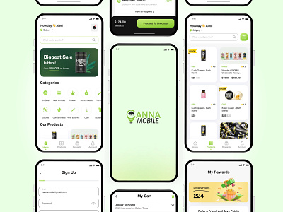 Cannabis App app design cannabis app ecommerce product app product designer ui uiux user exerience