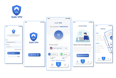 Safe vpn figma figmadesign responsive design vpn vpn app