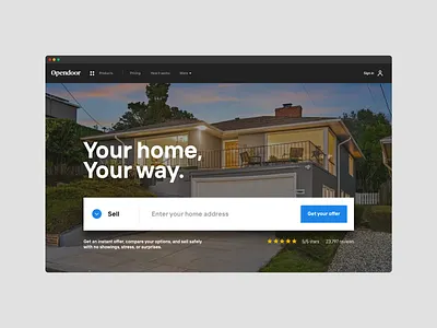 Giant CTA concept button conversion cta entry form hero input marketing real estate ui