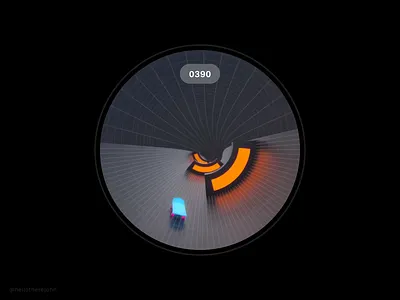 Round UI: Arcade animation game prototype skate skateboard ui