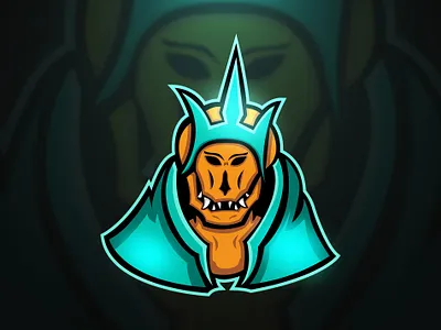 GREEN REAPER MASCOT LOGO barbarian branding cartoon design illustration illustrator logo mascot mascot logo photoshop skull skull logo vector