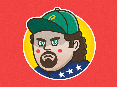 Kenny Powers color design illustrator vector