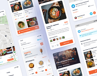 Food Order App UI Kit - Yummie ecommerce food food order grocery ios mobile app restaurant shopping ui ui kit