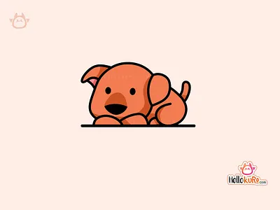 DADDA - Cute Puppy Dog For Pet Store or Pet Shop Logo cute art cute dog hand drawn illustration kawaii art logo mascot pet shop logo pet store logo portrait
