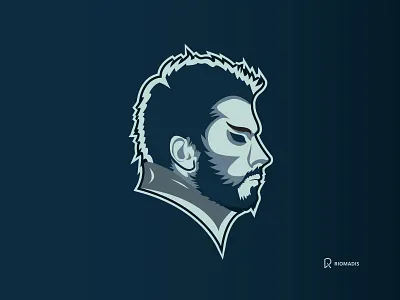Man behind the dark - Mascot Logo Design black branding cartoon dark dark blue design human illustration illustrator logo man mascot mascot logo men people twitch vector youtube