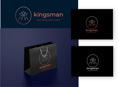 KINGS MAN LOGO DESIGN for clothing brand branding design logo logo design logo design branding logo designer logo mark logos logotype typography