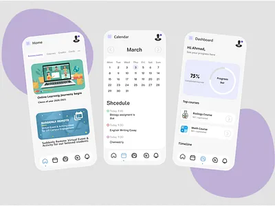 Educational App Concept (updated) minimal modern modern design ui ui design