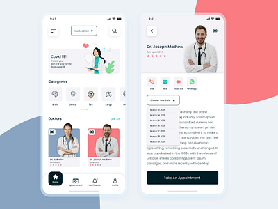 Doctor Web (Medical App) application applications design doctor app doctor appointment dribbble illustration medecine medical medical app medical care medical design uplabs