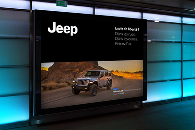 Jeep - Poster for the new Wrangler Hybride automotive design brand strategy poster art print design