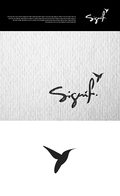 SIGNIF branding design illustration logo minimal typography