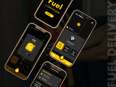 Fuel Delivery Mobile App UI app design app development app ui design fleet management fuel ordering gas delivery ios app design mobile mobile app designer mobile ui oil on demand orders ui ui design ui kit design uiux