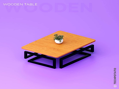 Minimal Table 36 days of type 3d 3d animation 3d art 3d artist 3dsmax art artwork branding color flat illustration