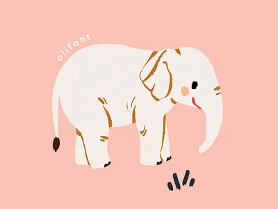 Dieren Alfabet - Olifant animal art animal drawing animal illustration animals animals illustrated baby elephant baby shower children childrens illustration cute elephant dieren elephant drawing elephant illustration elephant painting illustratie kids illustration olifant pink elephant safari animal savanna