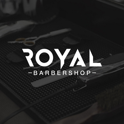 Barbershop ROYAL barbershop barbershop logo branding design logo logo design logotype