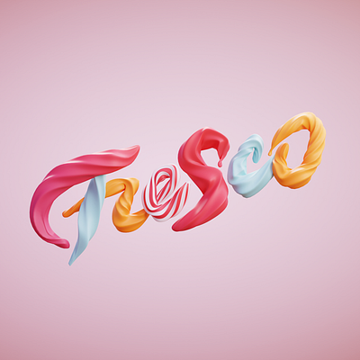 Fresco 3d 3d art 3d artist 3d modeling blender3d blendercycles c4d cinema4d fresco handlettering illustration lettering logo octane octanerender render typography