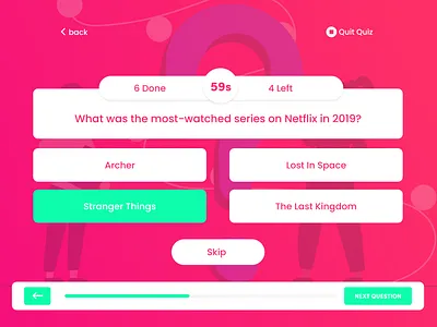 quiz design---Day--2 100days dailyui day2 design figmadesign poster quiz quiz app quizzes ui ui design uidesign uiux userinterface web web app web design web ui webdesign