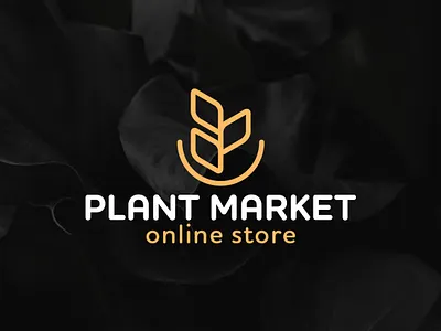 Plant Market branding design logo logo design logotype store logo