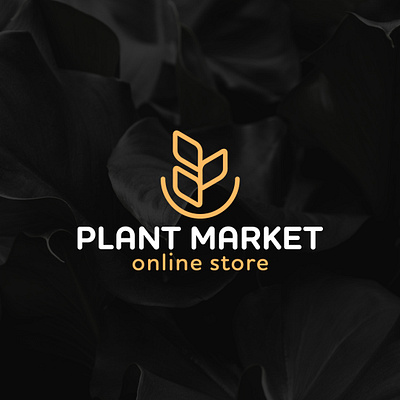 Plant Market branding design logo logo design logotype store logo