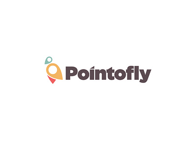 Pointofly Minimal logo bird bird logo flying bird gps logo minimal minimalist logo point simple logo tracking app