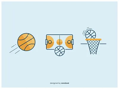 Basketball Icon Set (Design in progress) basketball hoop basketball ring icon set icons icons pack line icons sports swish