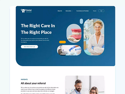 Medical System Landing Page animation concept dental design doctor figma gradient landing landing page landing page design medical principle system ui ux web website