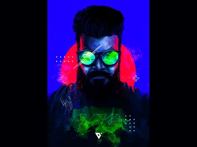 Vineeth digitalart illustration selfportrait