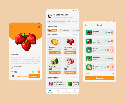 Grocery App design app dailyui dailyuichallenge design ui ux