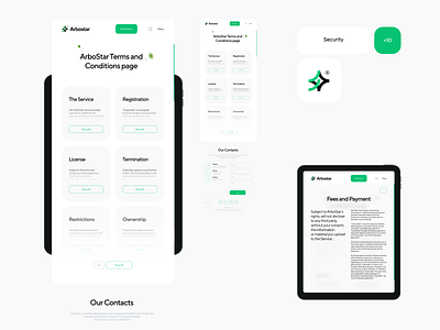 Arbostar® 768 adaptation arborist bar conditions design header interface ipad mobile page platform scroll security service soft terms ui ux website