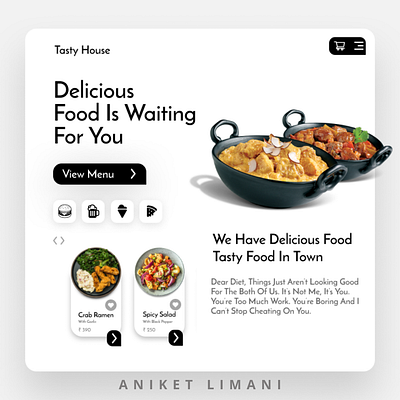 Restaurant Website behance design designer dribbble dribbble best shot figma prototyping restaurant uidesign uxdesign webdesig website