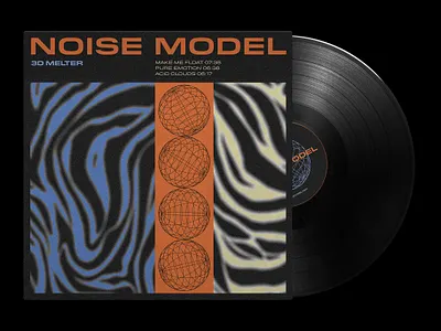NOISE MODEL / EP COVER design epcover graphicdesign illustration layout typography