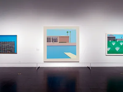 Week 10 - A Bigger Splash 1960s 3d after effects animation arnold david hockney diving board loop losangeles maya motion museum painting pool popart splash summer water