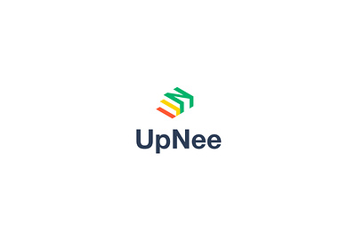 UpNee logo branding color green logo logos paladin engineering red yellow
