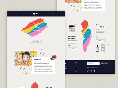 ZZZ brand design brandidentity branding design landing page landing page design landingpage ui ux visual design visual identity web webdesign