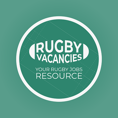 Logo/Profile Picture Concept for Rugby Vacancies branding design graphic design illustration illustrator logo logo design minimal typography vector