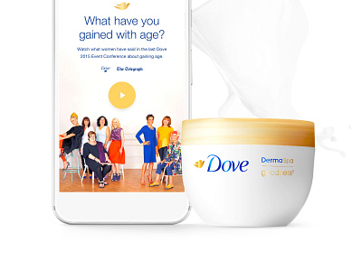 Dove app campaign clean ui ux