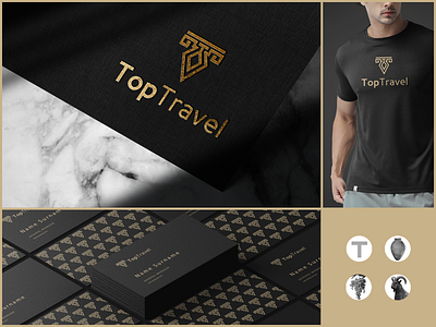 Top Travel branding creative design logo monogram symbol toptravel travel travel agency travel logo traveling