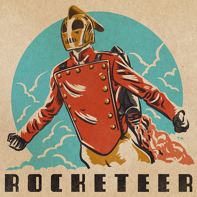 Rocketeer 2 disney drawing illustration procreate rocketeer