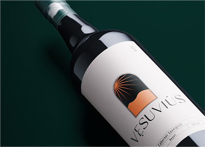 Vesuvius brand identity branding branding design illustrator label design logo mockup photoshop