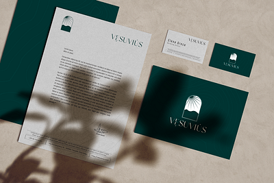 Vesuvius - Brand Stationery brand identity branding branding design illustrator logo logo design photoshop stationery design