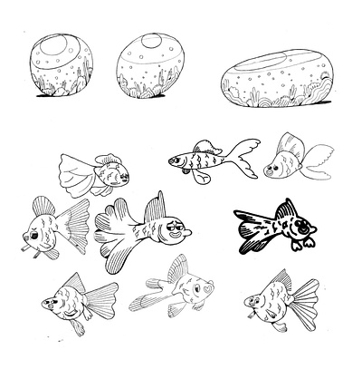 Sketchs for a new project 2d animation ads animation branding clip design graphic illustration marketing media motion design vector video
