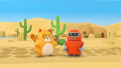 Cats vs Robots Game dessert game game art game design paladin engineering