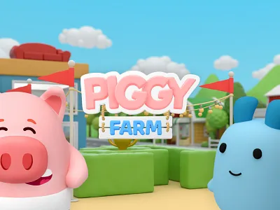 Piggy Farm Game android game game art game design illustration ios paladin engineering