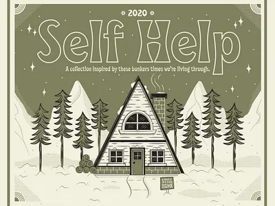 Self Help archive brand identity branding covid19 design holiday design illustration illustrator lettering poster