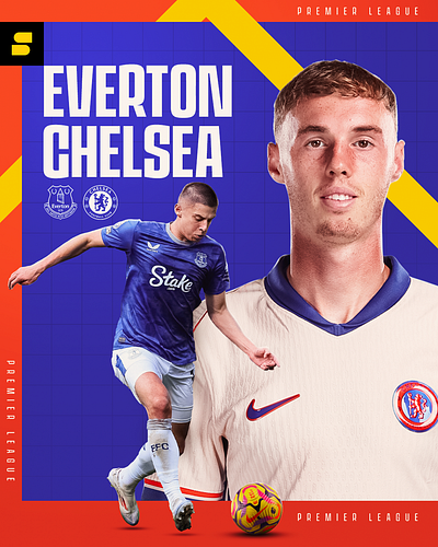 Everton - Chelsea Matchday artwork design digital graphic design photoshop poster print